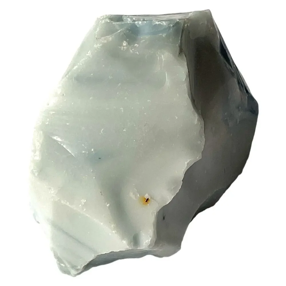 Cobalt Swirl Milk Glass Art Glass Cullet Glowing Manganese Slag Glass #4GL134‎